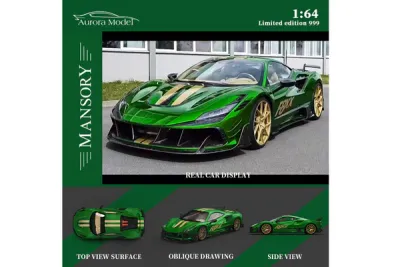 Aurora Model 1:64 Mansory Ferarri F8 Tributo F8XX Metallic Green AM644510