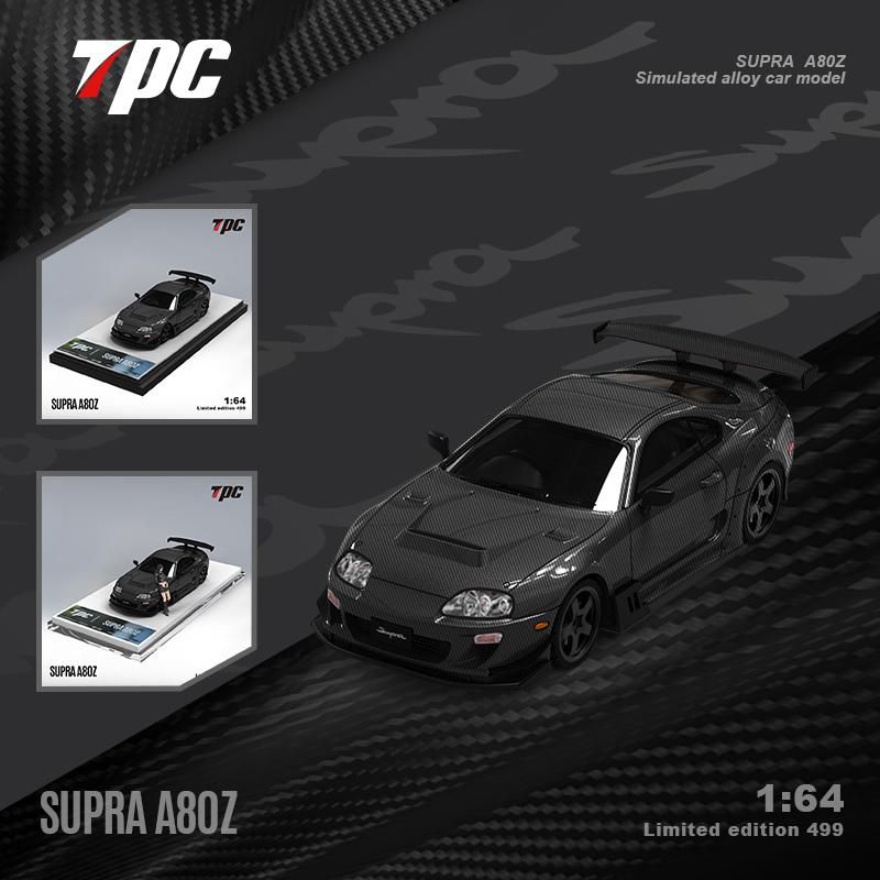TPC 1/64 Toyota Supra A80Z Black Carbon Fibre TPC644422