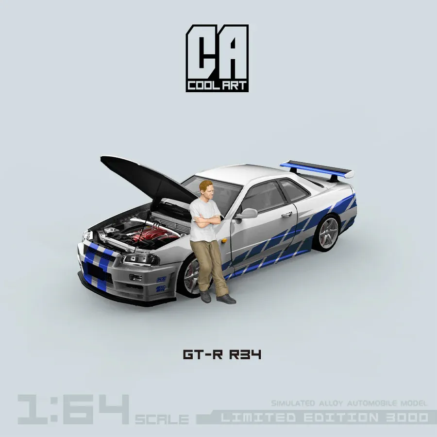 Cool Art 1/64 Nissan Skyline GTR R34 Fast &amp; Furious Brian CA646305-1