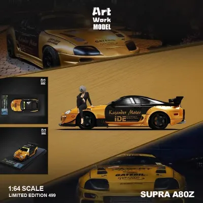 Time Micro x Artwork 1:64 Toyota Supra A80Z Gold AWM644427