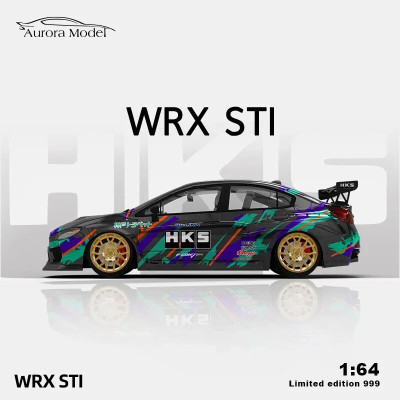 Aurora Model 1/64  Subaru WRX STI HKS AM645422