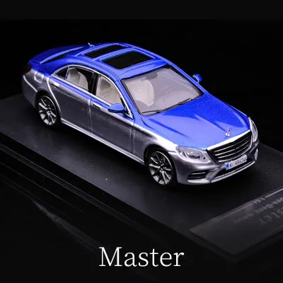 Master Model 1/64 Mercedes-Benz S Class S450 W222 2 Tone Silver / Blue