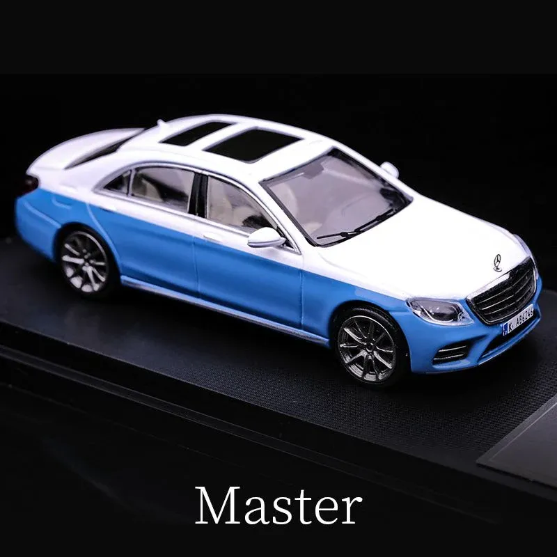 Master Model 1/64 Mercedes-Benz S Class S450 W222 2 Tone White / Blue