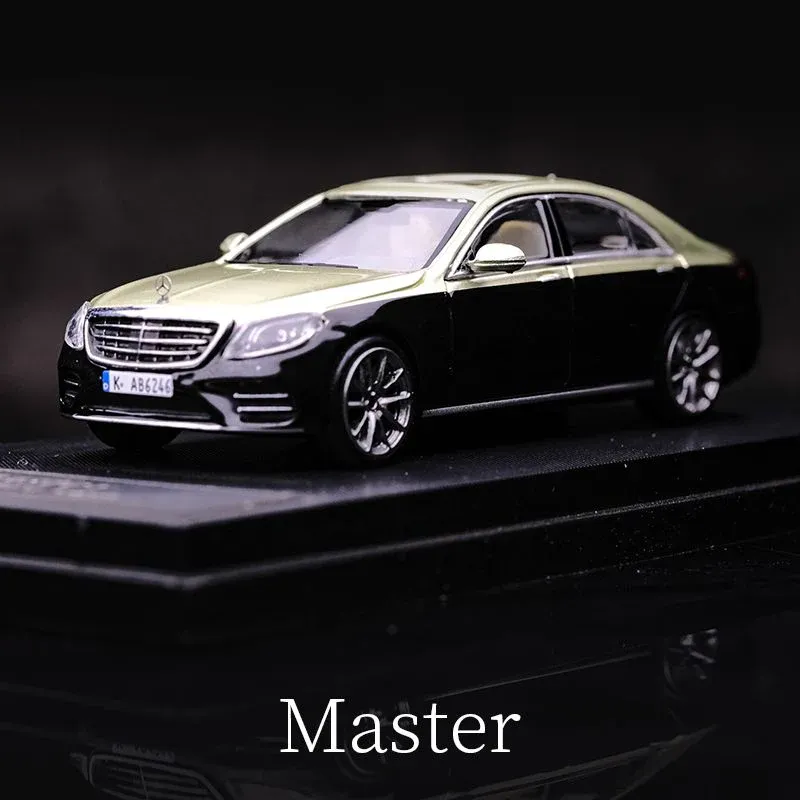 Master Model 1/64 Mercedes-Benz S Class S450 W222 2 Tone Black / Gold