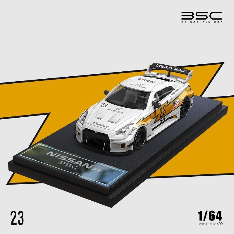 BSC 1/64 Nissan R35 GTR Lighting Livery LBWK