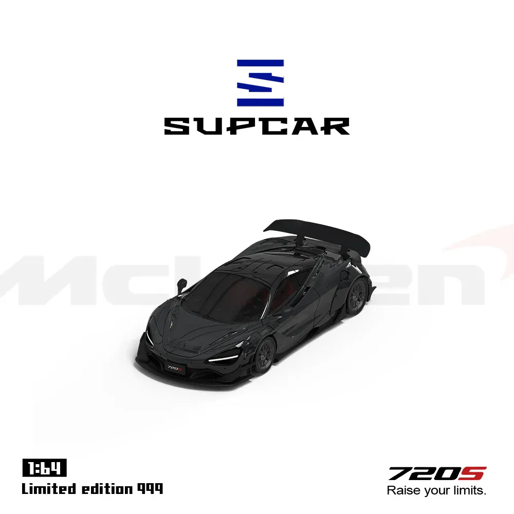 Supcar 1/64 McLaren 720s Black SC64012