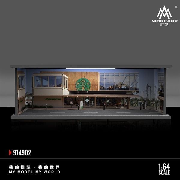 MoreArt 1:64 Starbucks Restaurant Front