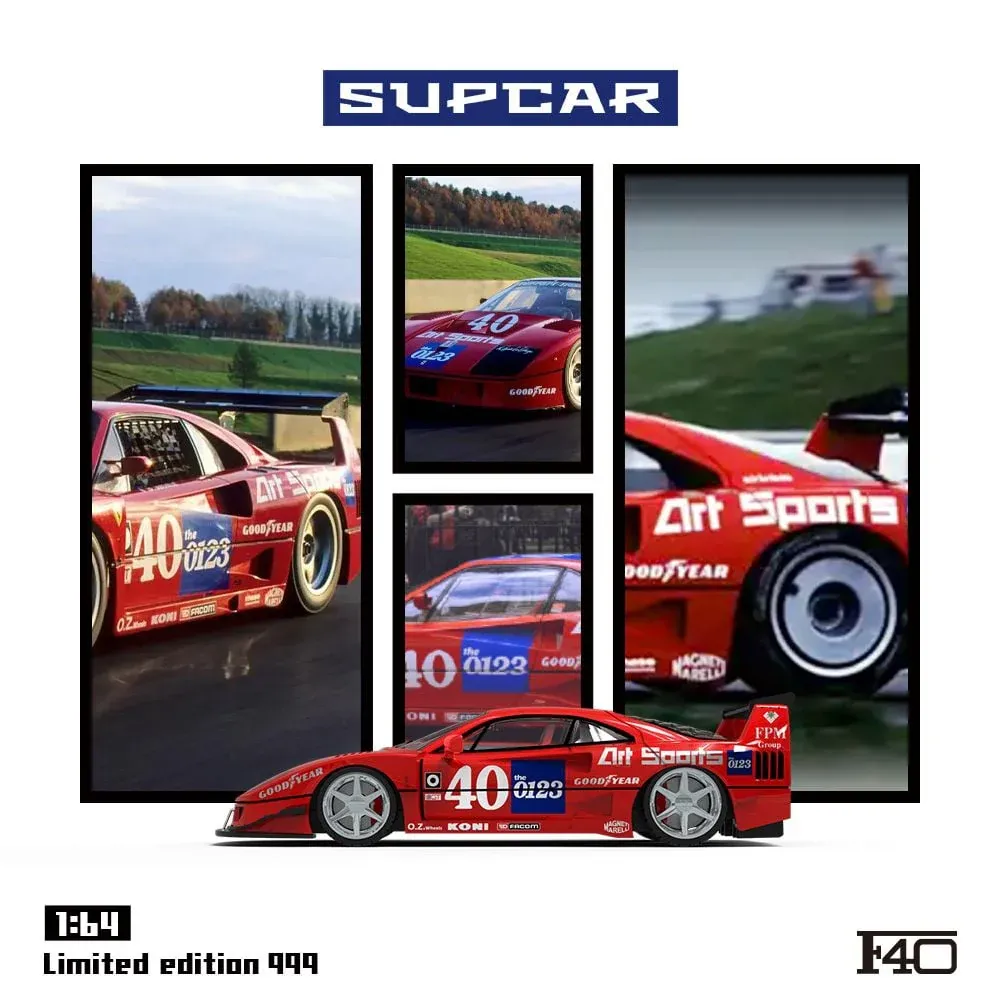 Supcar 1/64 Ferrari F40 No.40 SC64023
