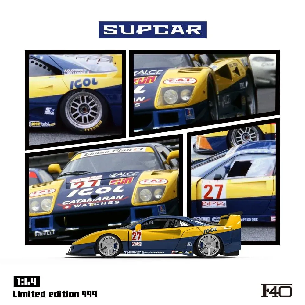 Supcar 1/64 Ferrari F40 No.27 SC64024