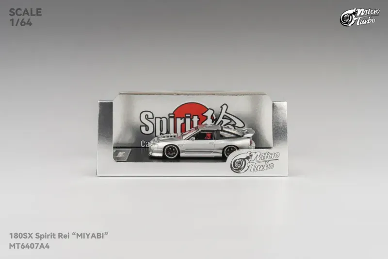 Micro Turbo 1:64 180SX Type X "MIYABI" Silver