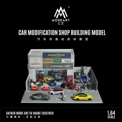 Moreart 1:64 Car Modification Shop Scene MO936402