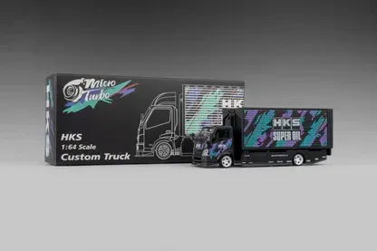 Micro Turbo 1:64 Custom Box Tow Truck HKS Livery