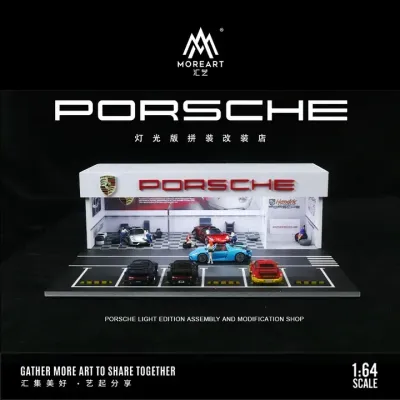 ​MoreArt 1:64 Porsche Modification Shop Diorama