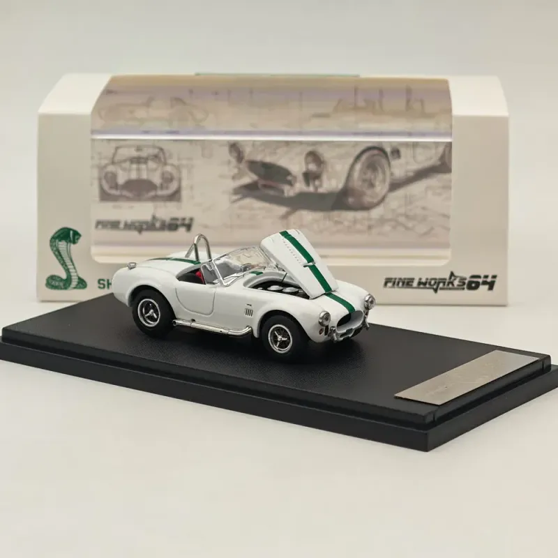Fine Works Ford Shelby Cobra 427 White Diecast 1/64