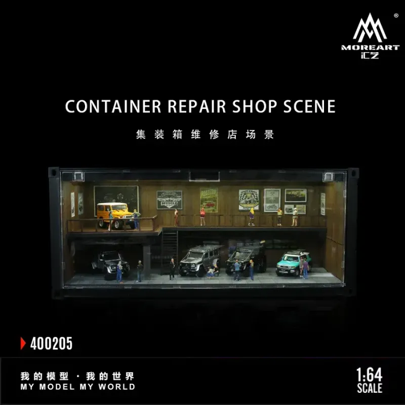 MoreArt 1:64 Container Repair Shop Scene