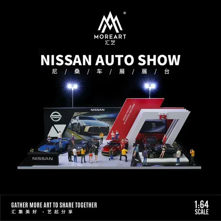MoreArt 1:64 Nissan Auto Show Booth Diorama