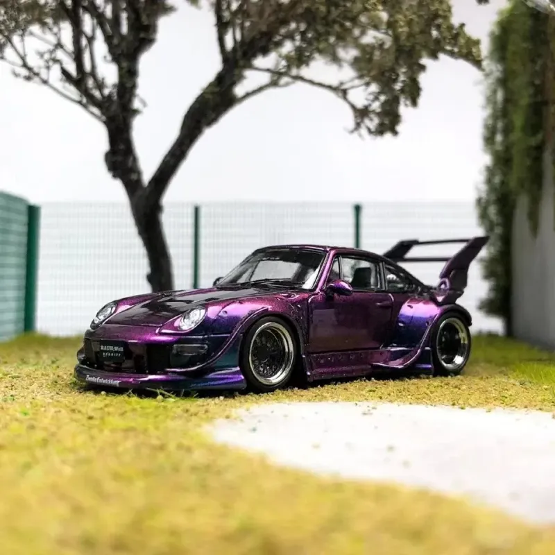 Street Weapon RWB 993 High Wing Porsche Diecast 1/64 Street Warrior