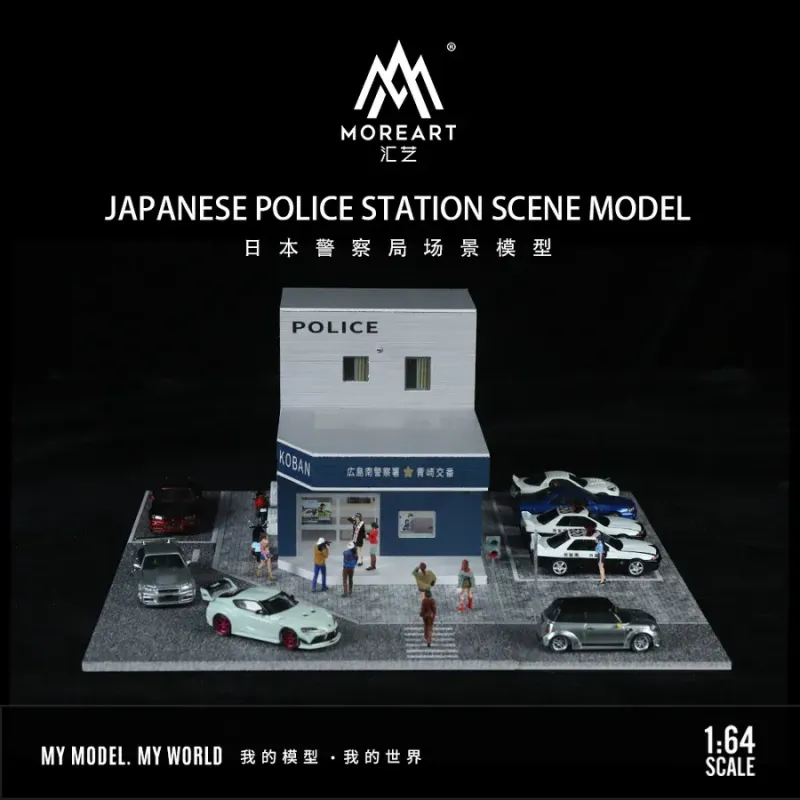 ​MoreArt 1:64 Japanese Police Station Scene MO936408
