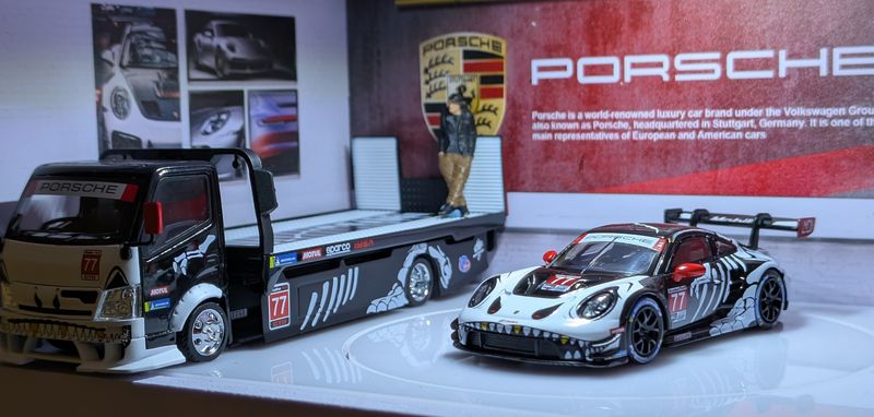 Mini GT Porsche GT3R AO Racing Skeleton #77 