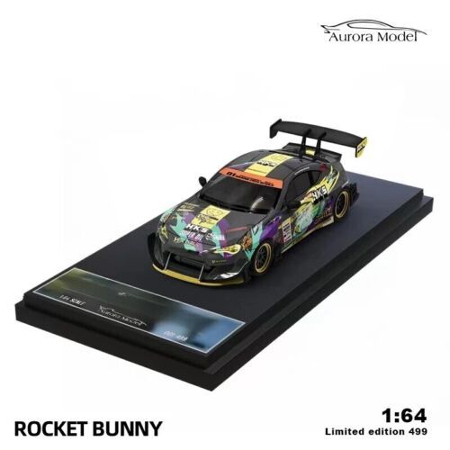 Aurora Model 1/64 Toyota 86 Rocket Bunny HKS Livery AM642309