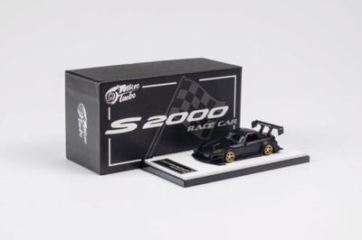 Micro Turbo 1:64 Honda S2000 Matt Black Time Attack Diecast