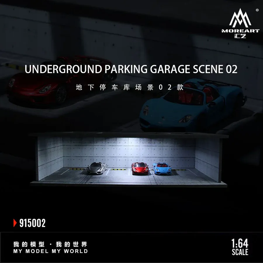 Moreart 1:64 Underground Parking Garage assembly scene MO915001