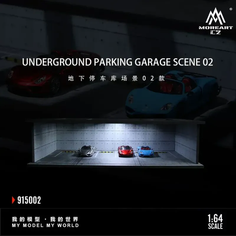 Moreart 1:64 Underground Parking Garage assembly scene MO915001