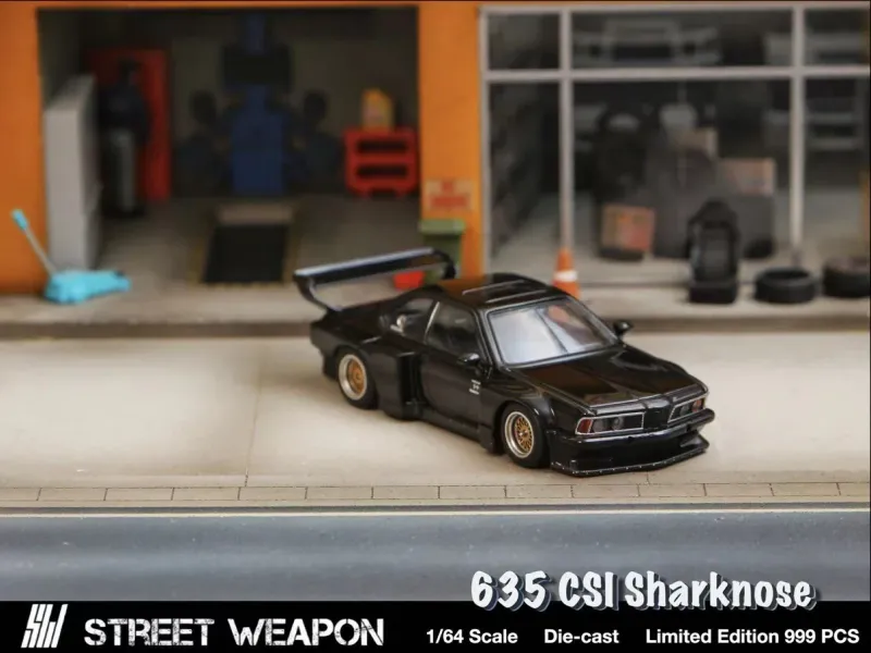 Street Warrior BMW E24 6 Series 635 CSI Black Diecast