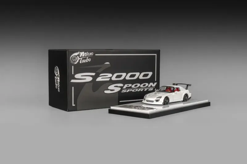 Micro Turbo 1:64 S2000 Spoon Sport White Diecast
