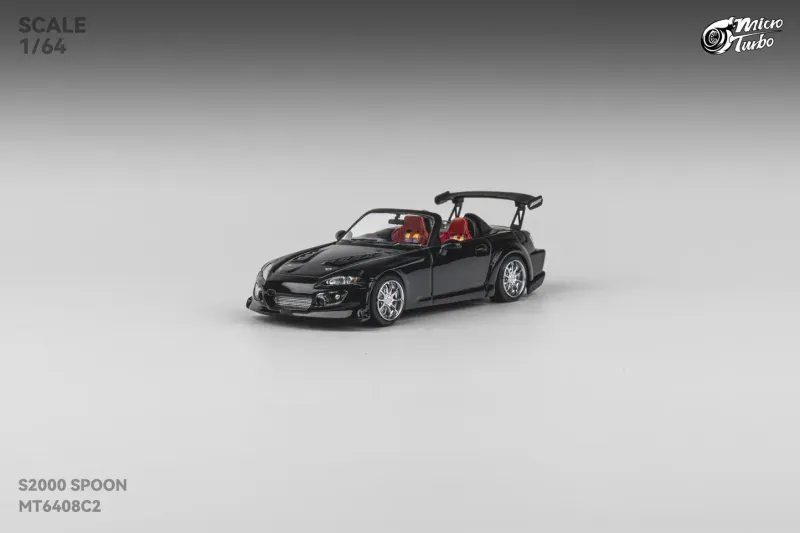 Micro Turbo 1:64 Honda S2000 Spoon Sport Black Diecast