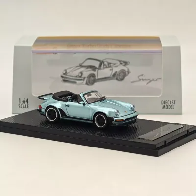 Rhino Model  1/64 Porsche Singer Turbo Study 930 Cabriolet Silver/Blue