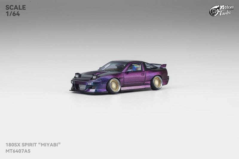 Micro Turbo 1:64 Nissan 180SX Type X "MIYABI" purple chameleon