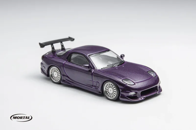 Mortal 1/64 Mazda RX-7 Purple Veilside