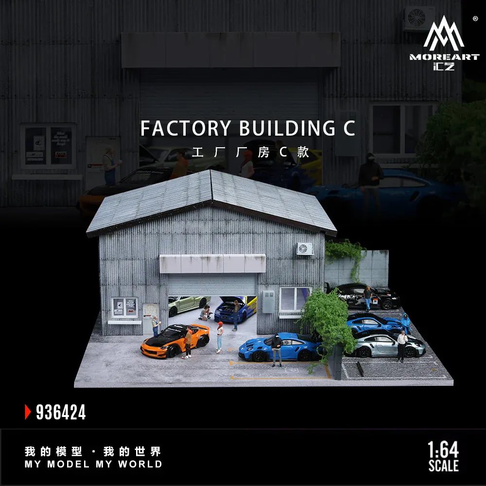 MoreArt 1:64 Factory RWB Building Scene C MO936424