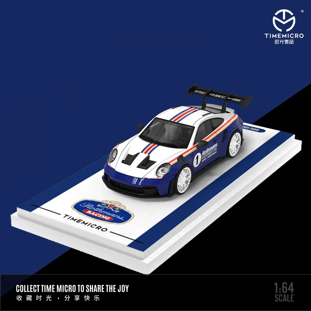 Time Micro 1/64 Porsche 992 GT3 RS Rothmans livery TM644637