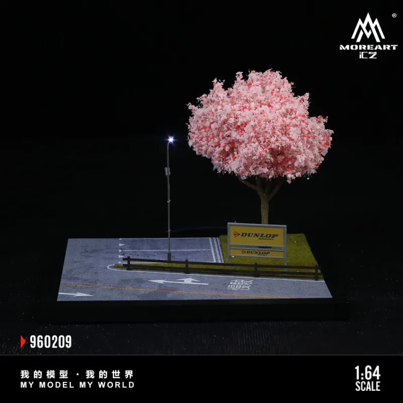 ​MoreArt 1:64 Street Scene Sakura Tree MO960209