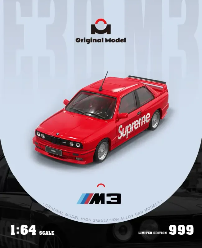 Original Model 1/64 BMW E30 Supreme Livery OM647801