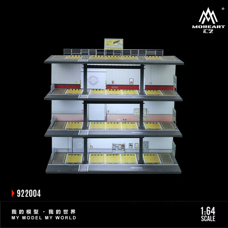 MoreArt 1:64 Steel Frame Garage Scene Japanese MO922005 3 Floor