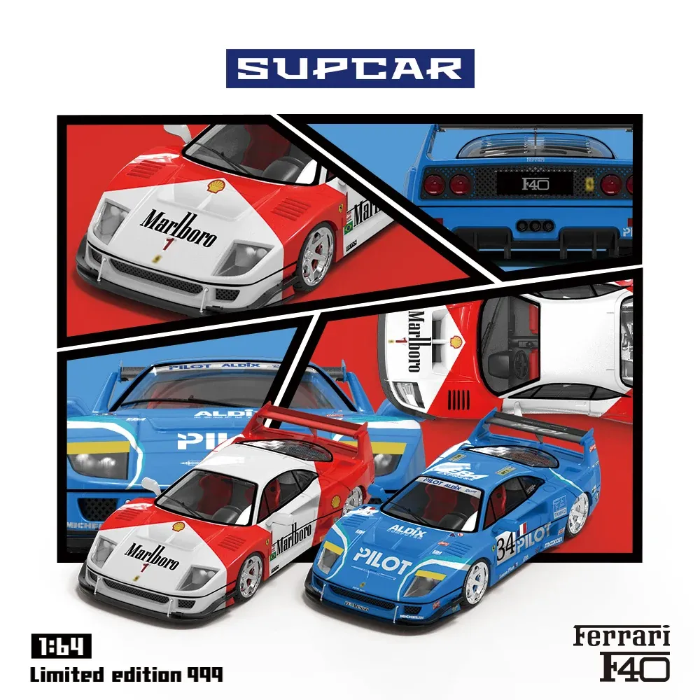 Supcar 1/64 Ferrari F40 Pilot