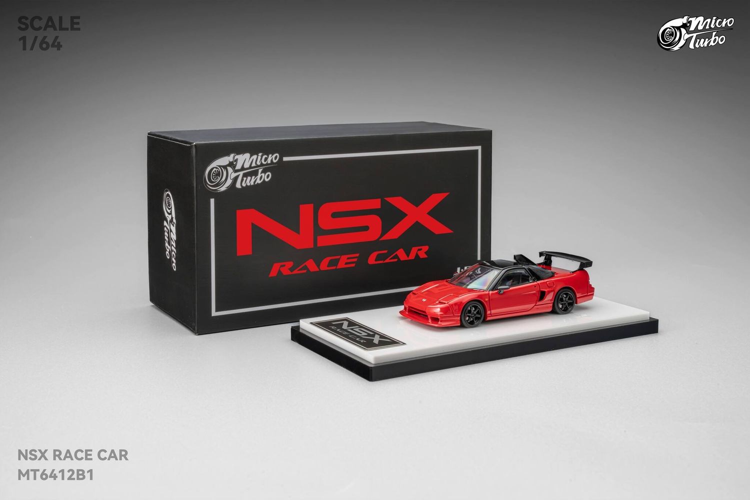Micro Turbo 1:64 Honda NSX Race car Red