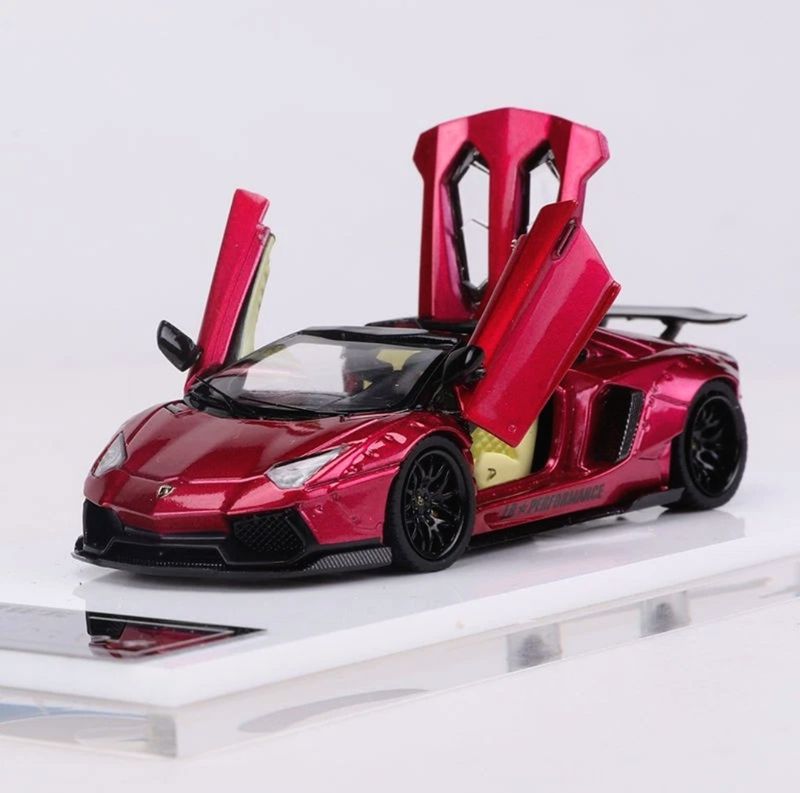 Rhino Model  1/64 Lamborghini Aventador LBWK All open Red