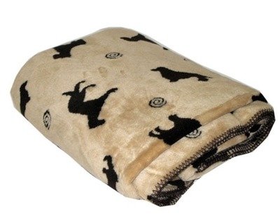 Plush Embossed Tossed Dog Throw