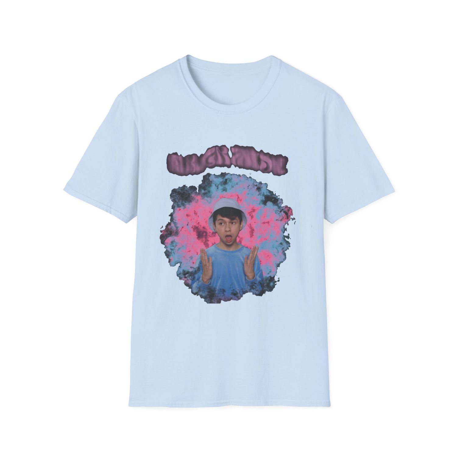 MR GRANDE &quot;WHO ME&quot; LT BLUE TEE