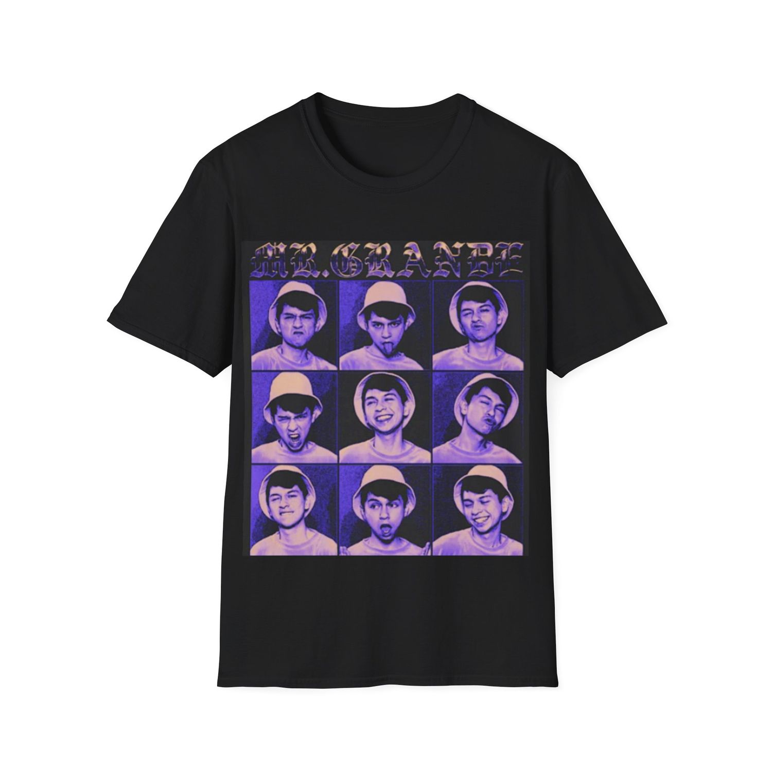 MR GRANDE MULTI IMAGE BLACK TEE