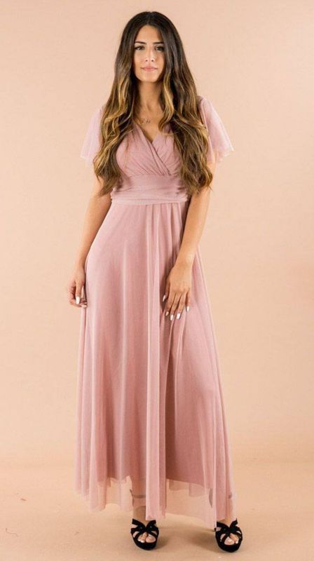 Vestido maxi tulle