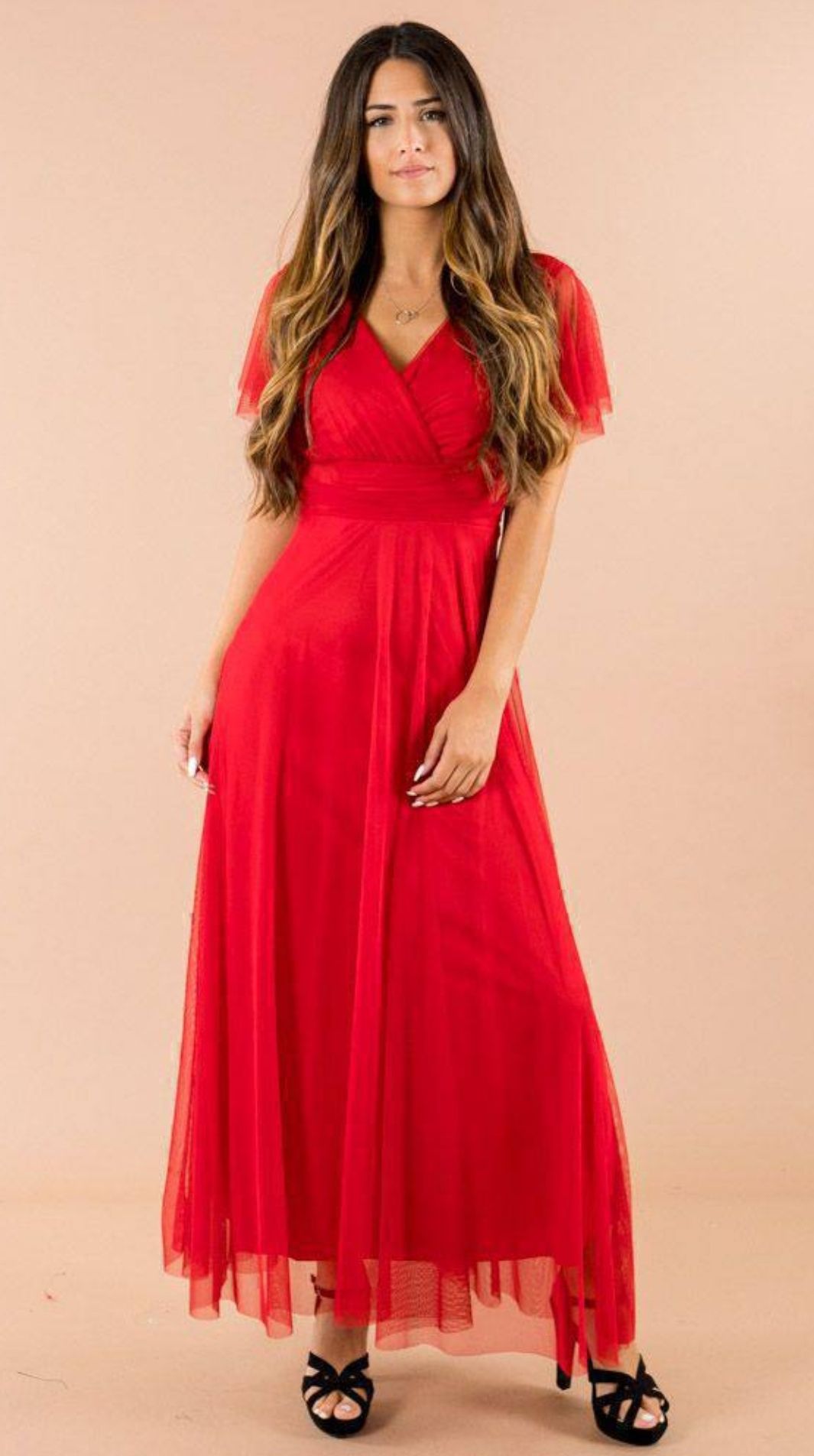 Vestido maxi tulle