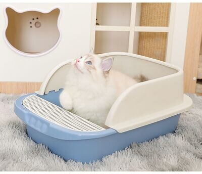 Cat Litter Box Semi-enclosed Anti-splash Medium And Large Cat Poop Pet Supplies