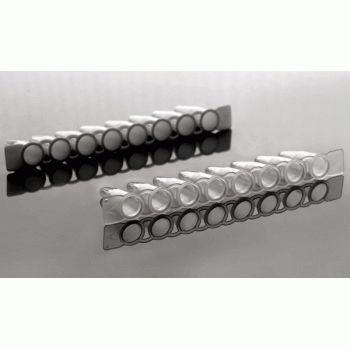 0.2ml PCR 8-strip Tubes, Clear, Rigid, 125/pk, 403002-PK