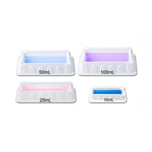 25ml Reservoir, White Polystyrene (PS), Sterile, 5/sterile bag, 200/pack  (DBJ-P8025-5S) (P8025-5S)