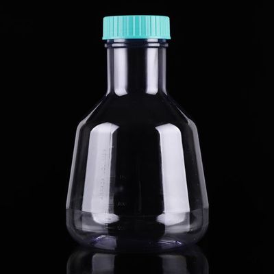 2L PC High Efficiency Erlenmeyer Flasks, Flat Base, Vent Filter Cap, Sterile, 1/pk, 4/cs (785111)
